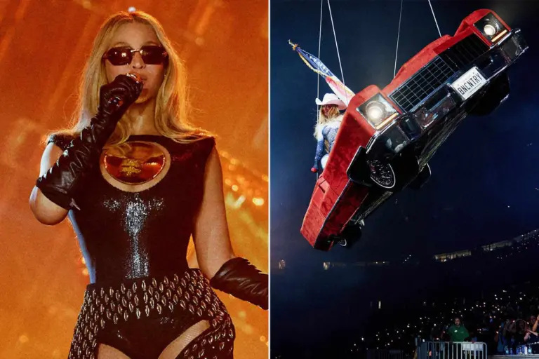 ¡El asombroso momento en que el auto volador de Beyoncé se queda atrapado en el aire!