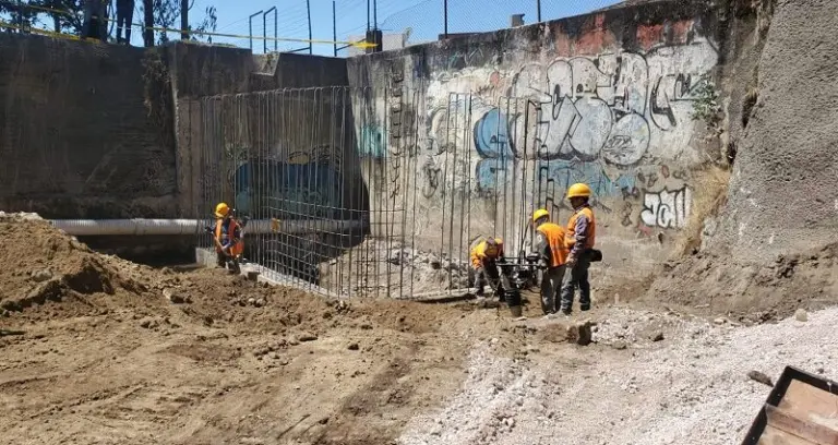 Avances en obras de protección en Pinar Alto
