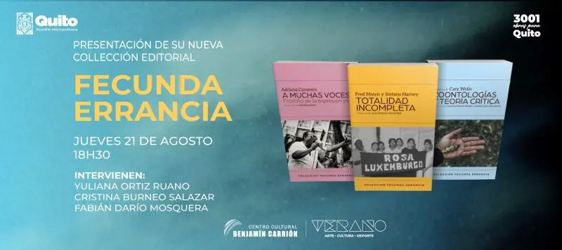 Presentación de colección sobre teoría crítica en Quito- Últimas noticias Ecuador