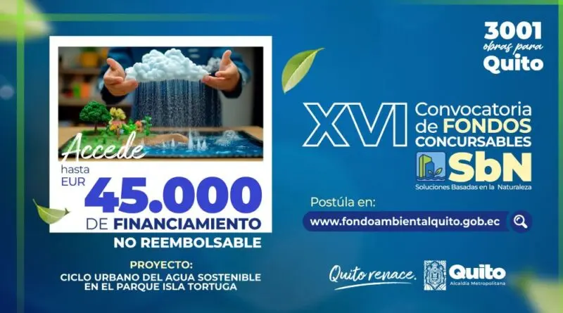 Convocatoria para proyectos de manejo sostenible del agua- Últimas noticias Ecuador