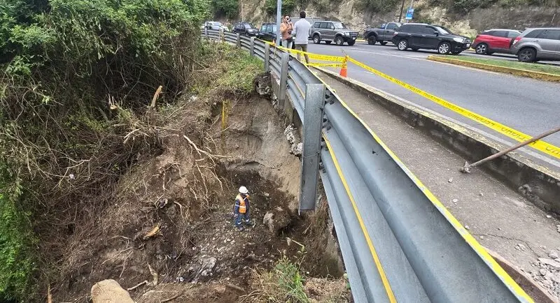 Construcción de muro de contención en Cumbayá- Últimas noticias Ecuador