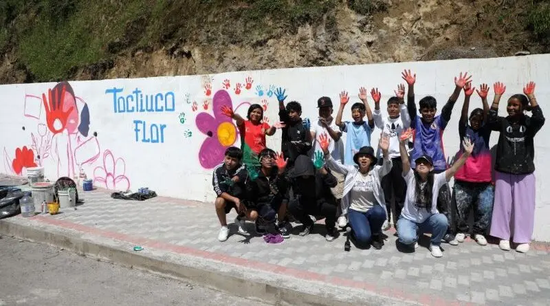 Mural en Toctiuco promueve la paz y respeto- Últimas noticias Ecuador