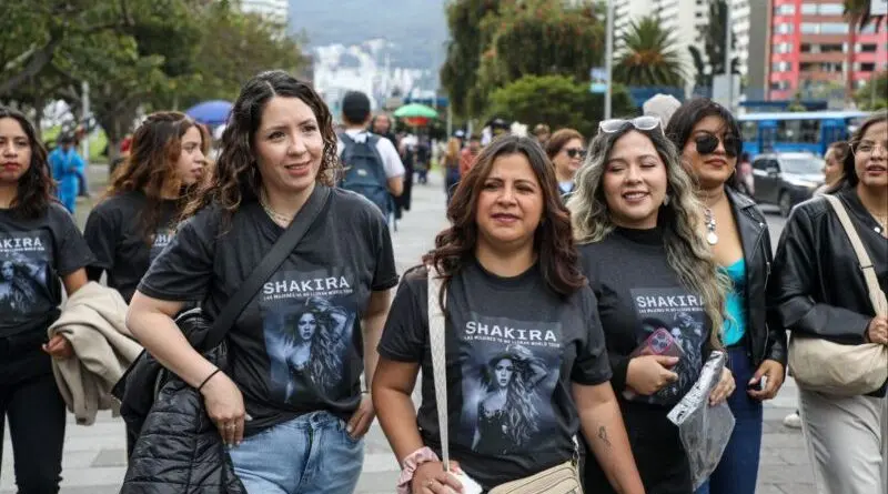 Concierto de Shakira en Quito genera gran afluencia- Últimas noticias Ecuador