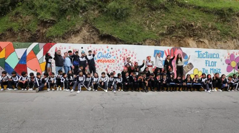 Murales abordan la violencia contra las mujeres en Quito- Últimas noticias Ecuador