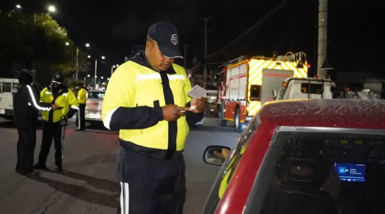 Operativos de control de tránsito en Quito en enero