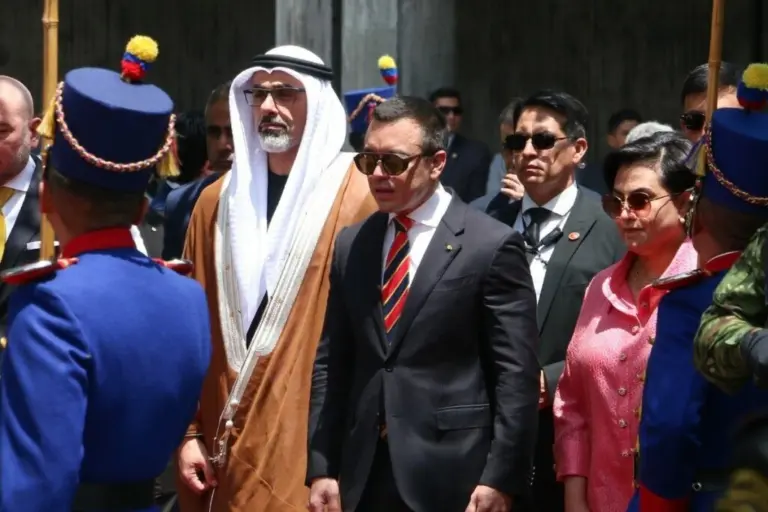 Daniel Noboa recibe al Príncipe Heredero de Abu Dabi