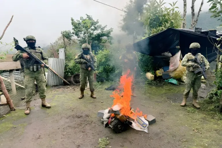 Ejército ecuatoriano desmantela minería ilegal en Imbabura